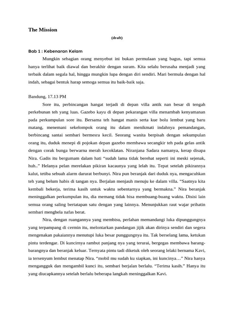 Misi Rahasia Nira di Barak Kapsul | PDF