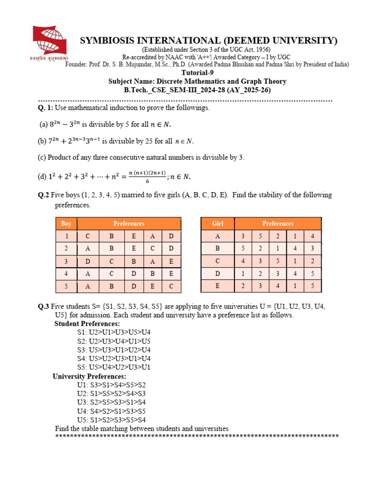 Tutorial 9 | PDF