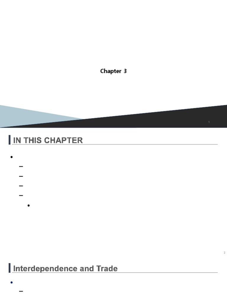 Gains from Trade and Interdependence | PDF | Comparative Advantage ...