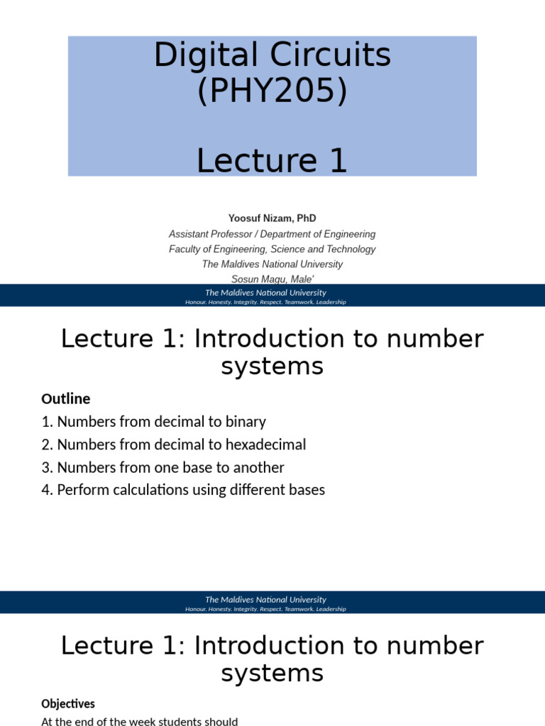 Number Systems Overview and Conversions | PDF | Decimal | Discrete ...