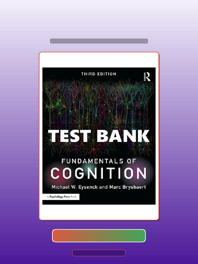 Fundamentals of Cognition 3 Ed Eysenck eBook and TestBank Bundle | PDF ...