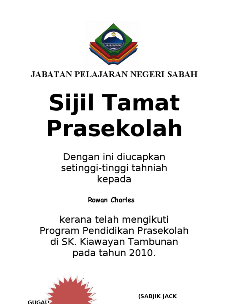 Contoh Banner Graduasi Prasekolah - Home Decor You