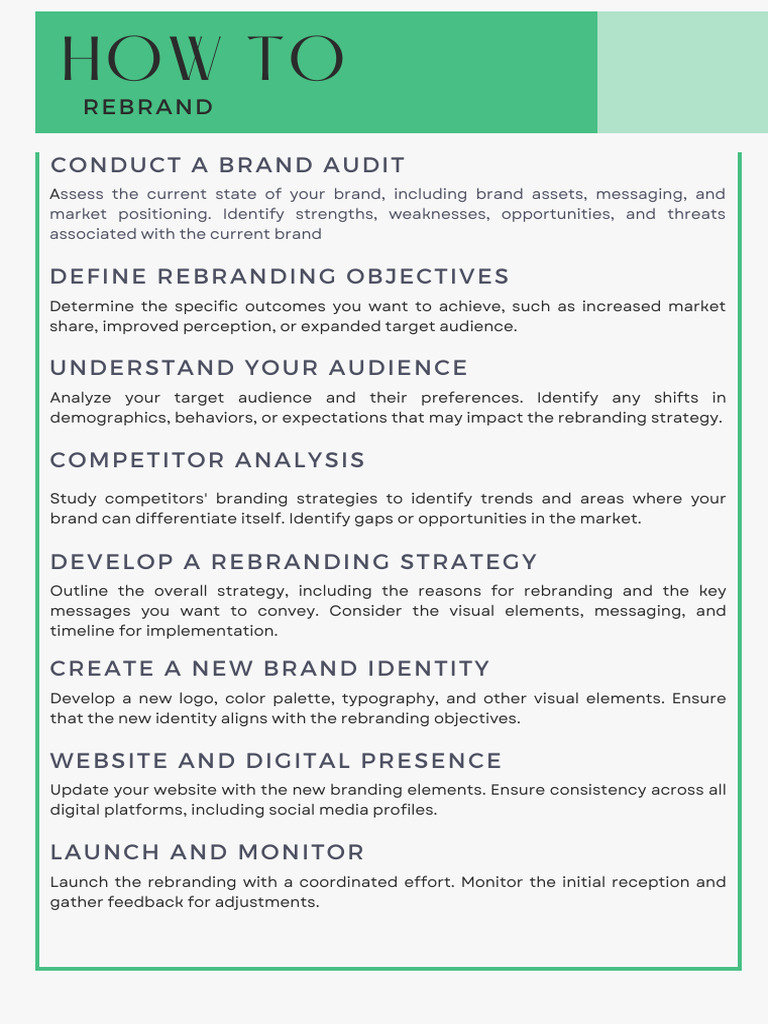 How To Rebrand | PDF