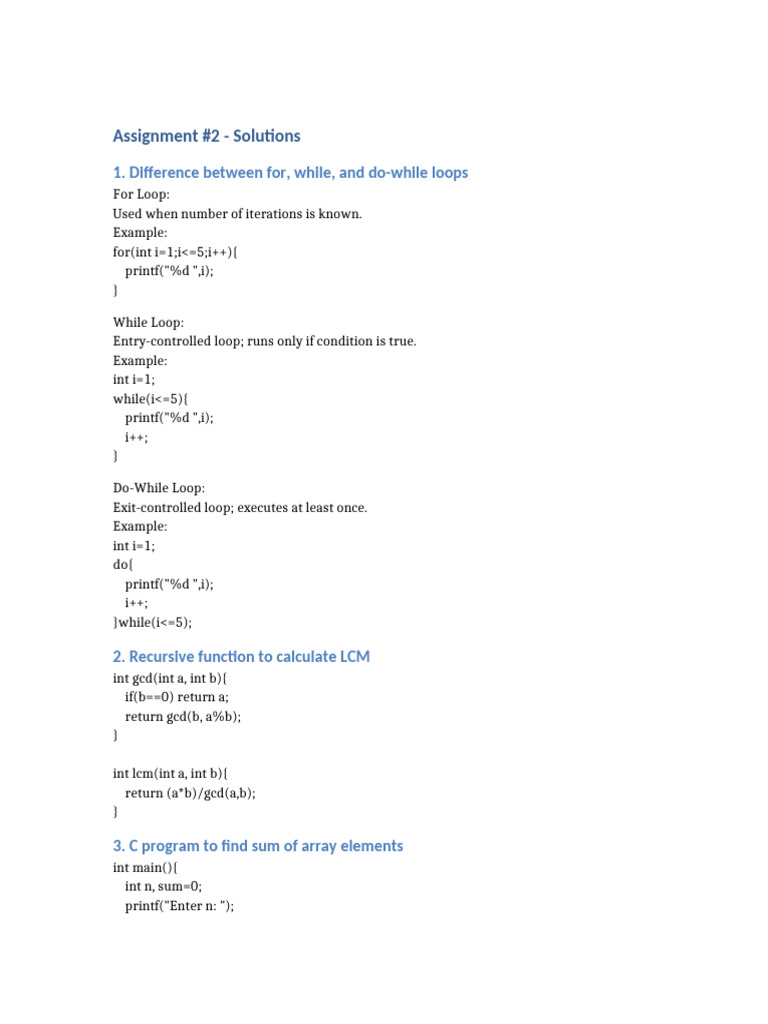 Assignment2 Solved | PDF