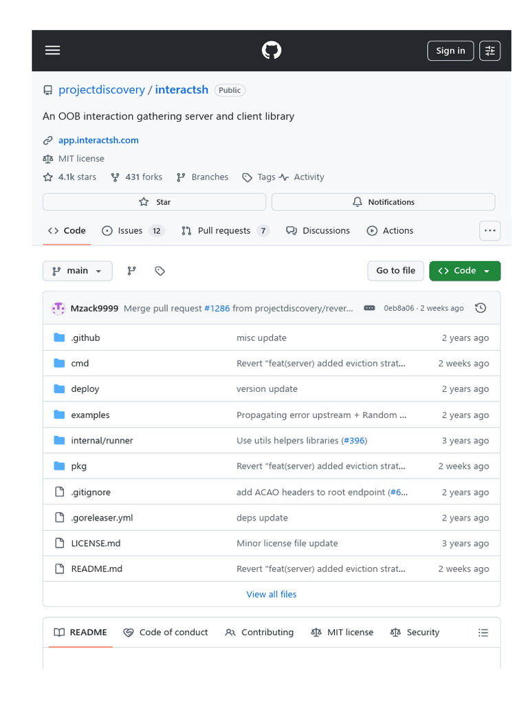 Github Com Projectdiscovery Interactsh... | PDF | File Transfer ...