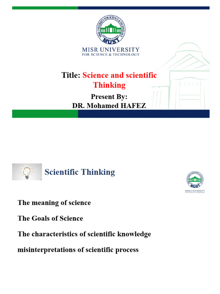 Understanding Scientific Thinking | PDF