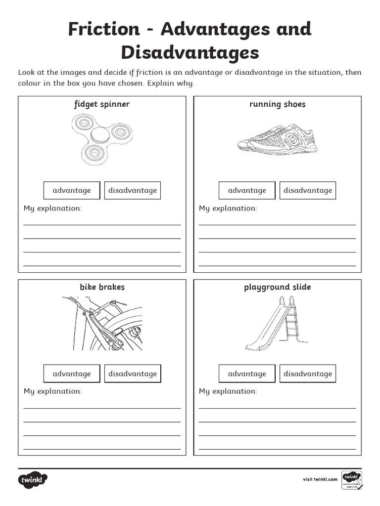 Au t2 S 1018 Friction Advantages and Disadvantages Activity Sheet Ver 1 ...