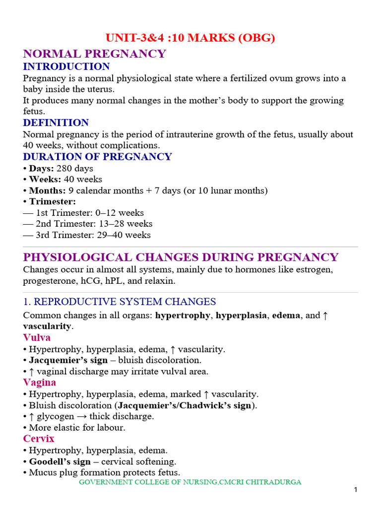 Normal Pregnancy and Antenatal Care Guide | PDF | Childbirth | Uterus