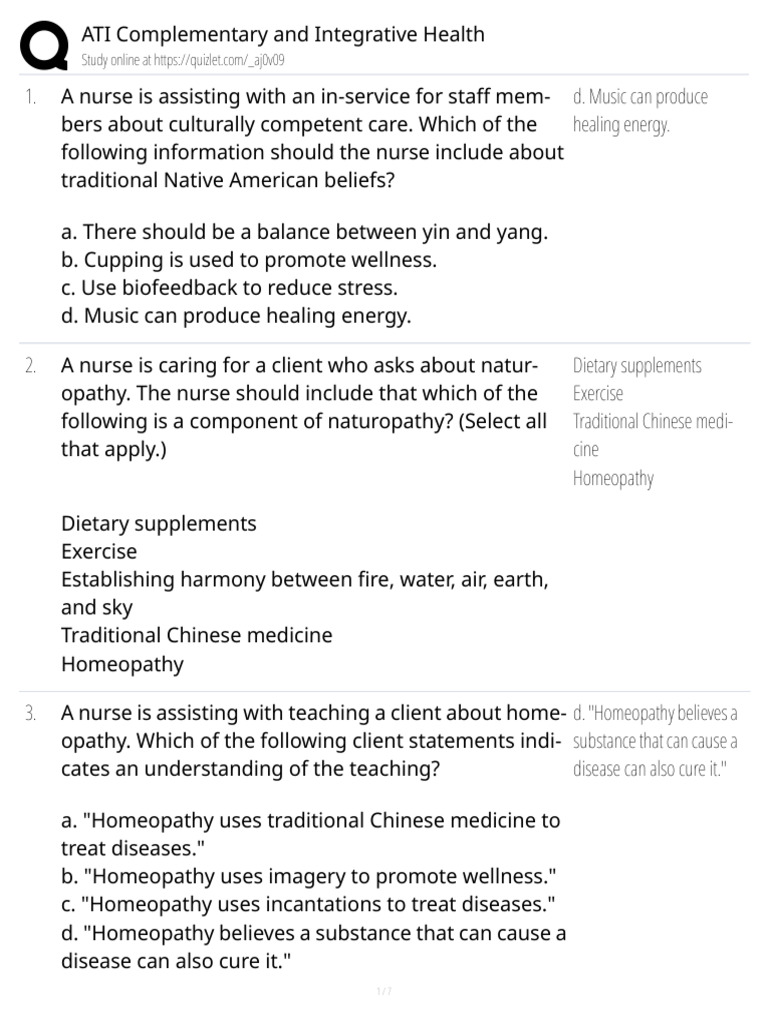 Integrative Health Practices for Nurses | PDF | Alternative Medicine ...