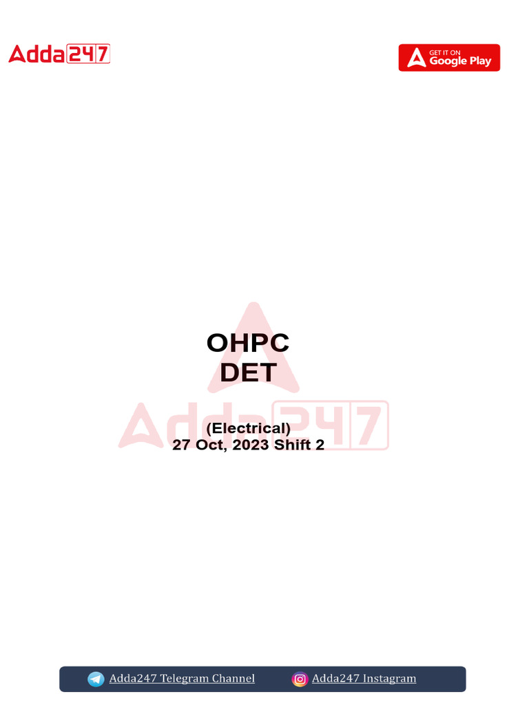 Electrical DET Exam Paper Analysis | PDF | Chess Theory | Chess Openings