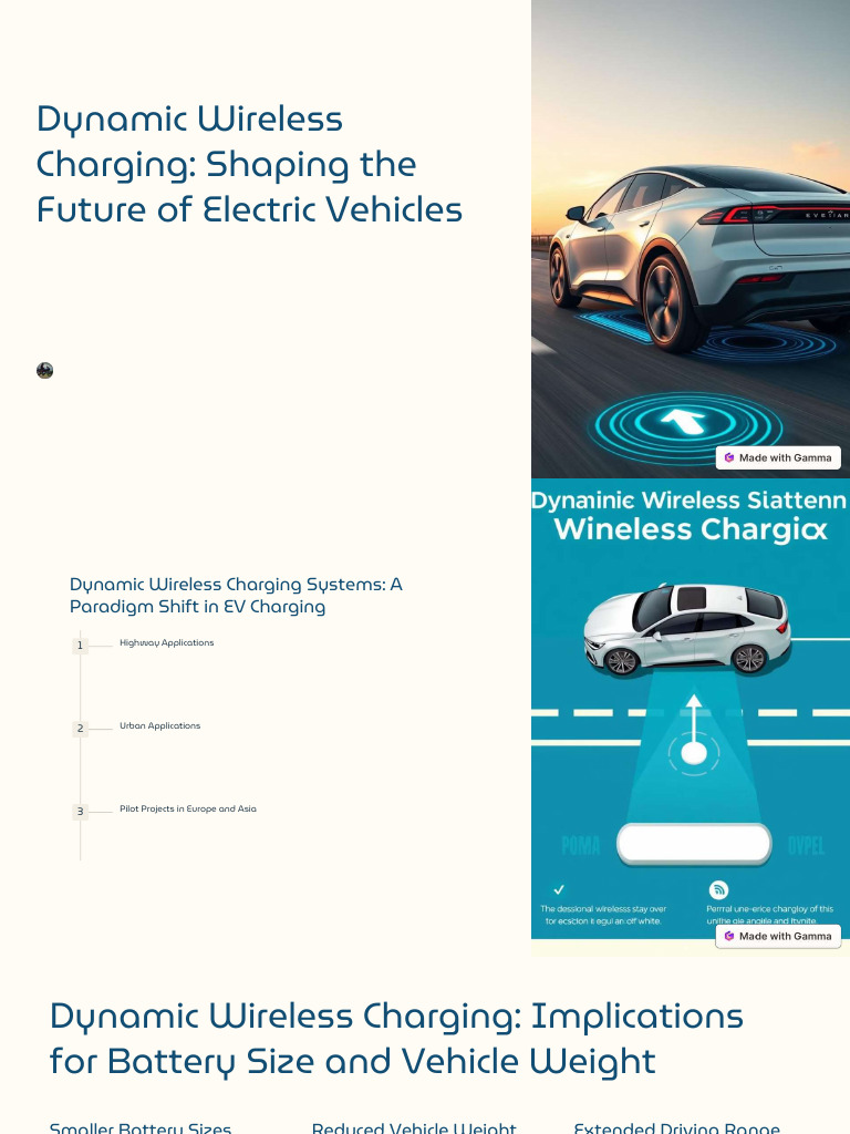 Dynamic Wireless Charging for EVs | PDF | Electromagnetic Interference ...