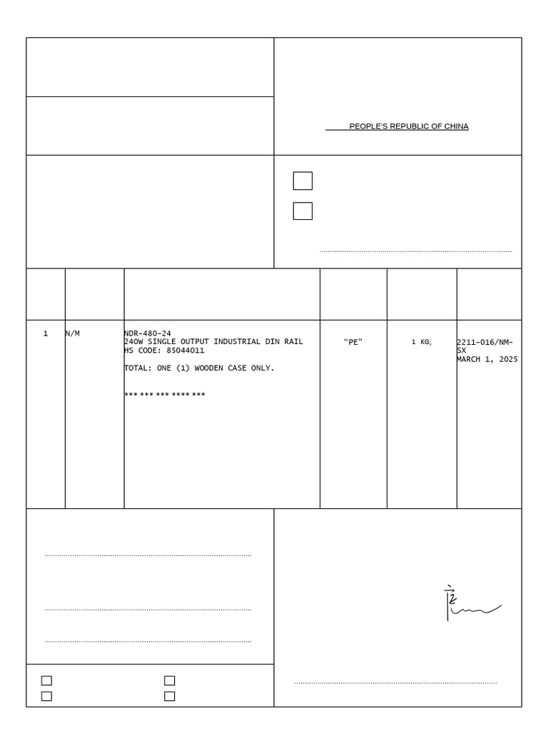 ASEAN-Taiwan Certificate of Origin Form E | PDF | International Trade ...