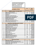 Surgical Instruments Sets Rates