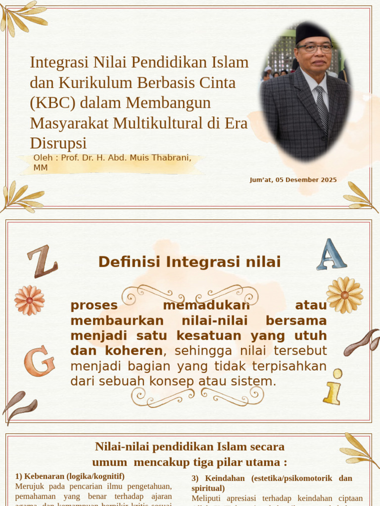 Integrasi Pendidikan Islam dan KBC | PDF