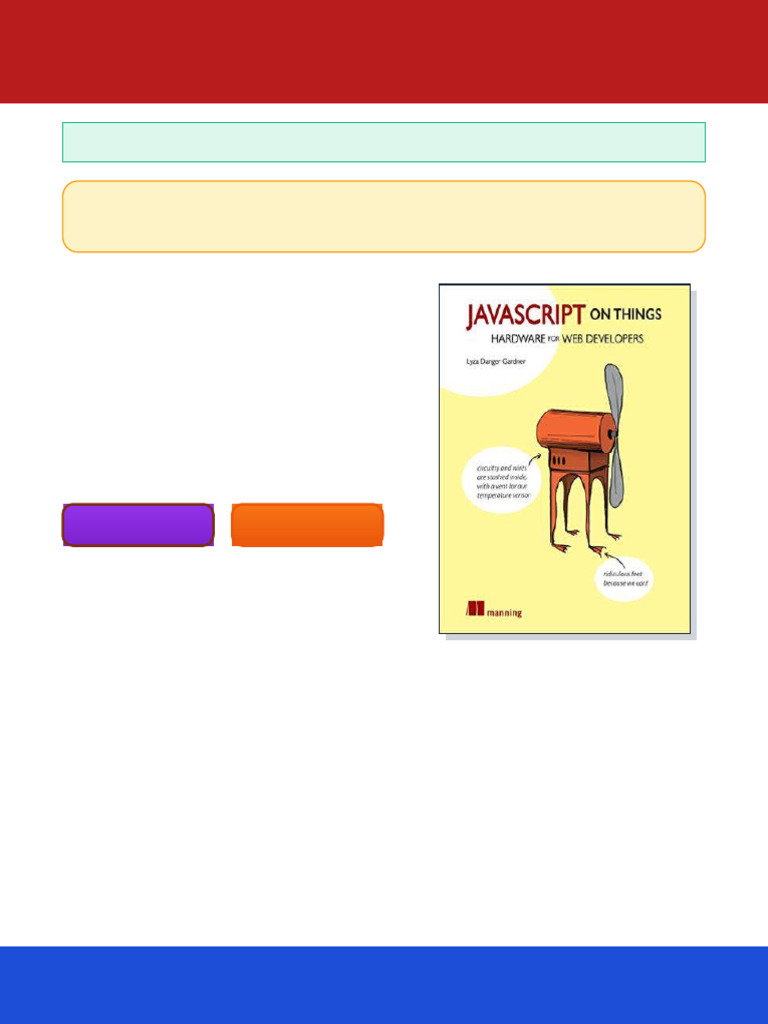 JavaScript on Things: Hacking hardware for web developers Lyza Danger ...