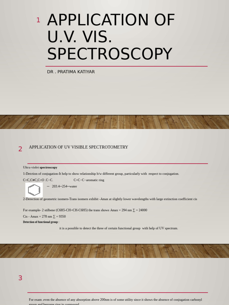 UV-Vis Spectroscopy Applications Guide | PDF | Ultraviolet–Visible ...