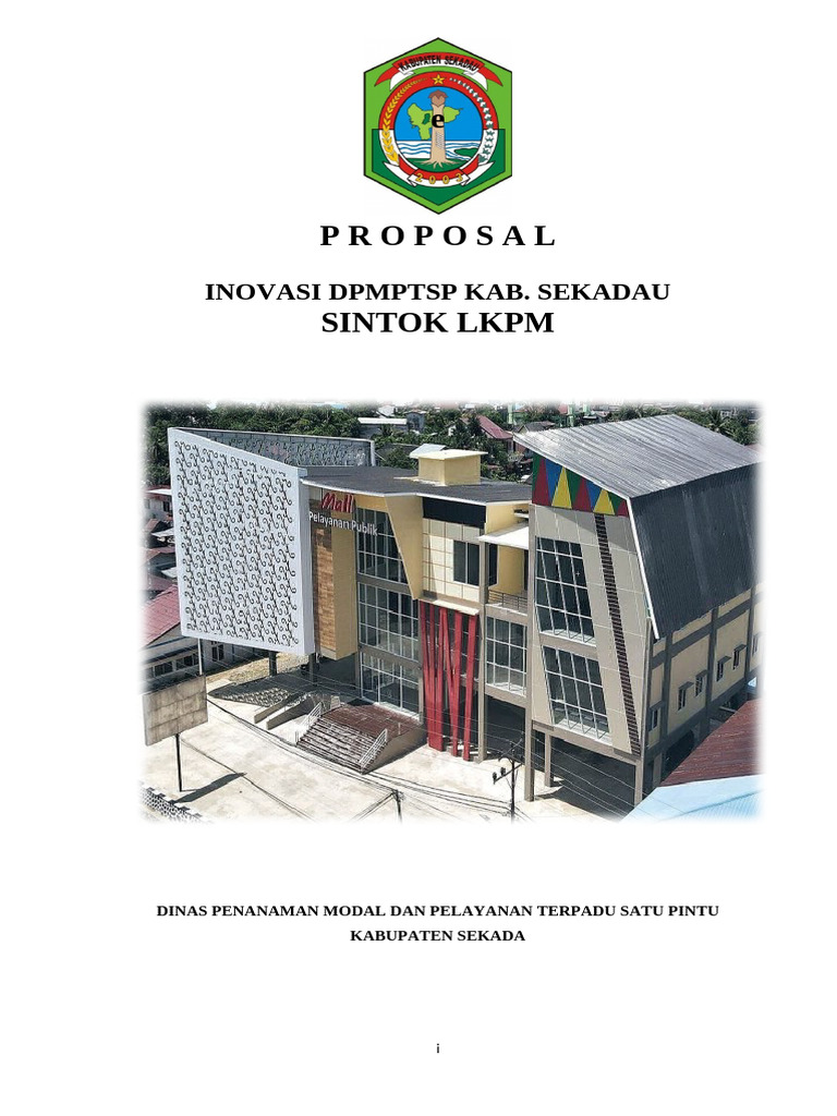 Inovasi SINTOK LKPM untuk Usaha Sekadau | PDF