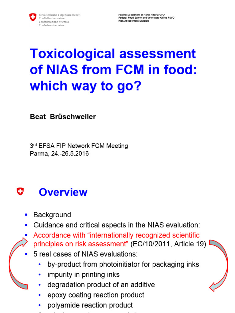 Toxicological Assessment of NIAS in FCM | PDF | Toxicology | In Vitro
