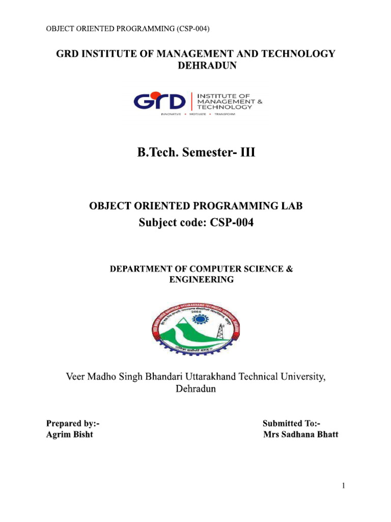 Oops Project Lab Pt 2 | PDF