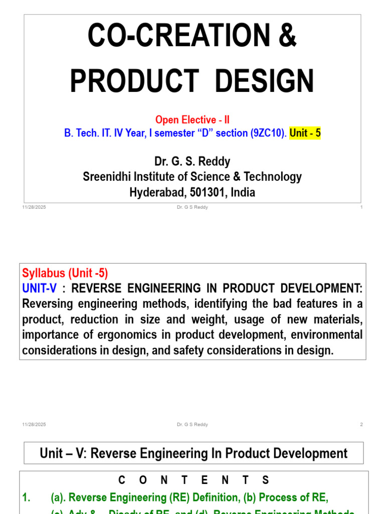 Reverse Engineering in Product Development | PDF | Engineering | Waste
