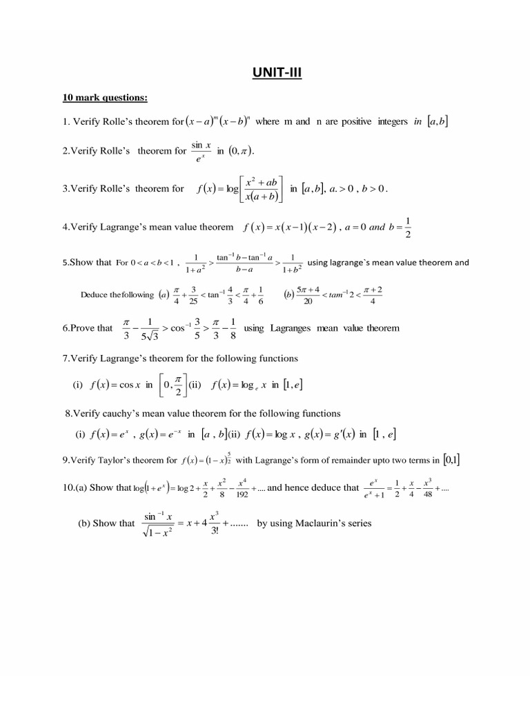 Lac Unit-3,4,5 Two and Ten Mark Questions | PDF