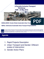 BANGLADESH: Greater Dhaka Sustainable Urban Transport Project (GDSUTP) and NEPAL: Kathmandu Sustainable Urban Transport Project (KSUTP)