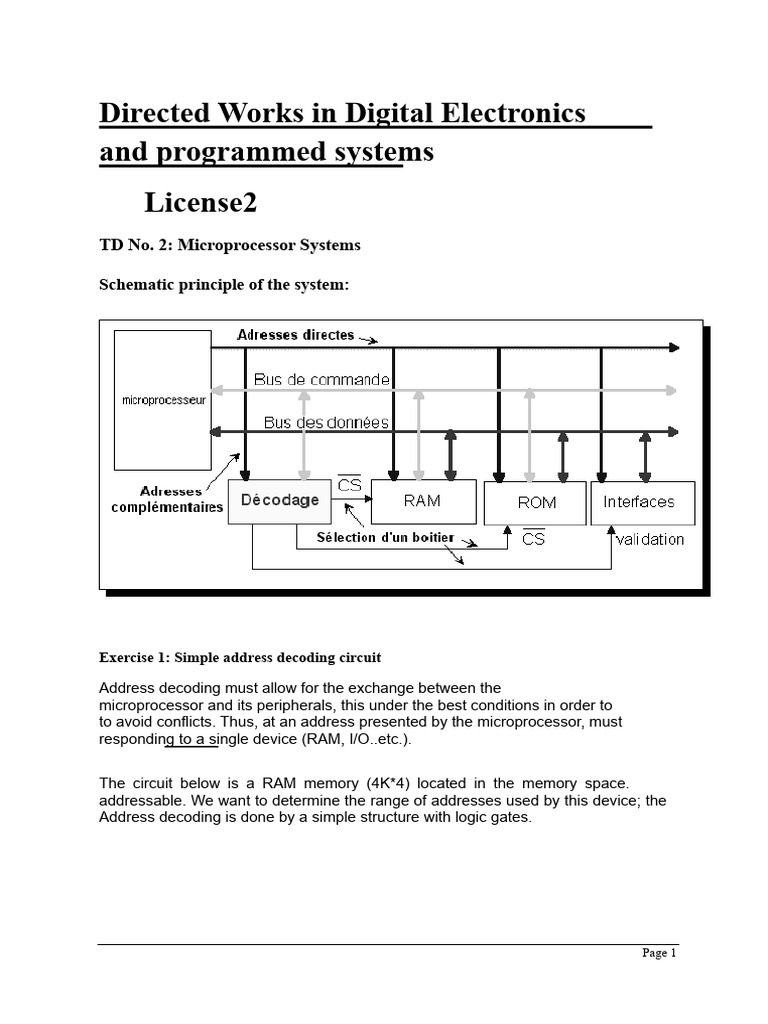 Address Decoding in Microprocessor Systems | PDF | Computer Memory ...
