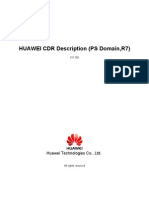 HUAWEI CDR Description (PS Domain) V1.00