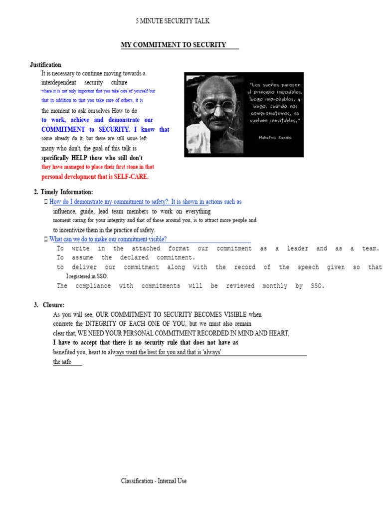 Commitment to Security Culture | PDF