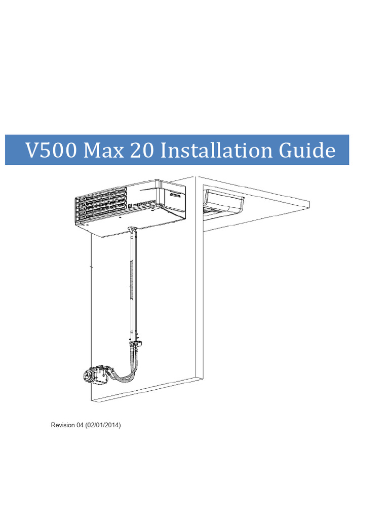V500 Max 20 Installation Guide | PDF | Pump | Vacuum