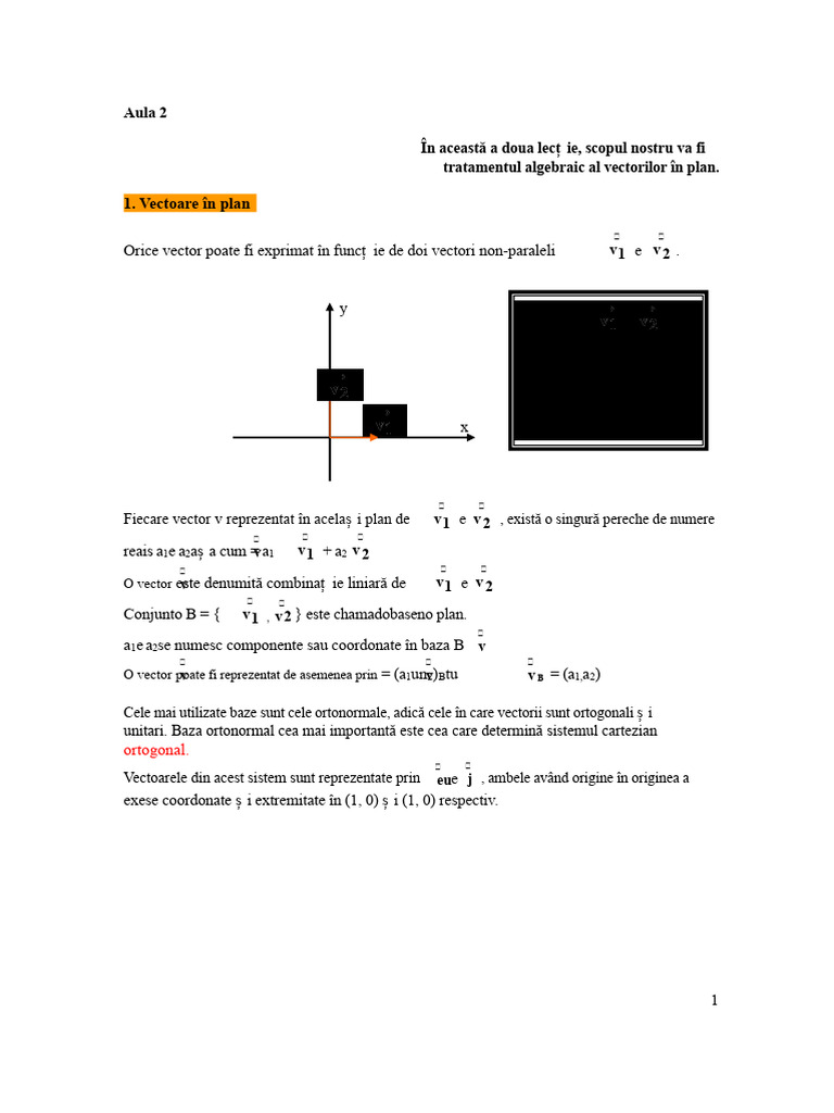 Vectori În Plan | PDF
