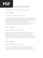 Frecuencias de Solfeggio y sus Beneficios | PDF
