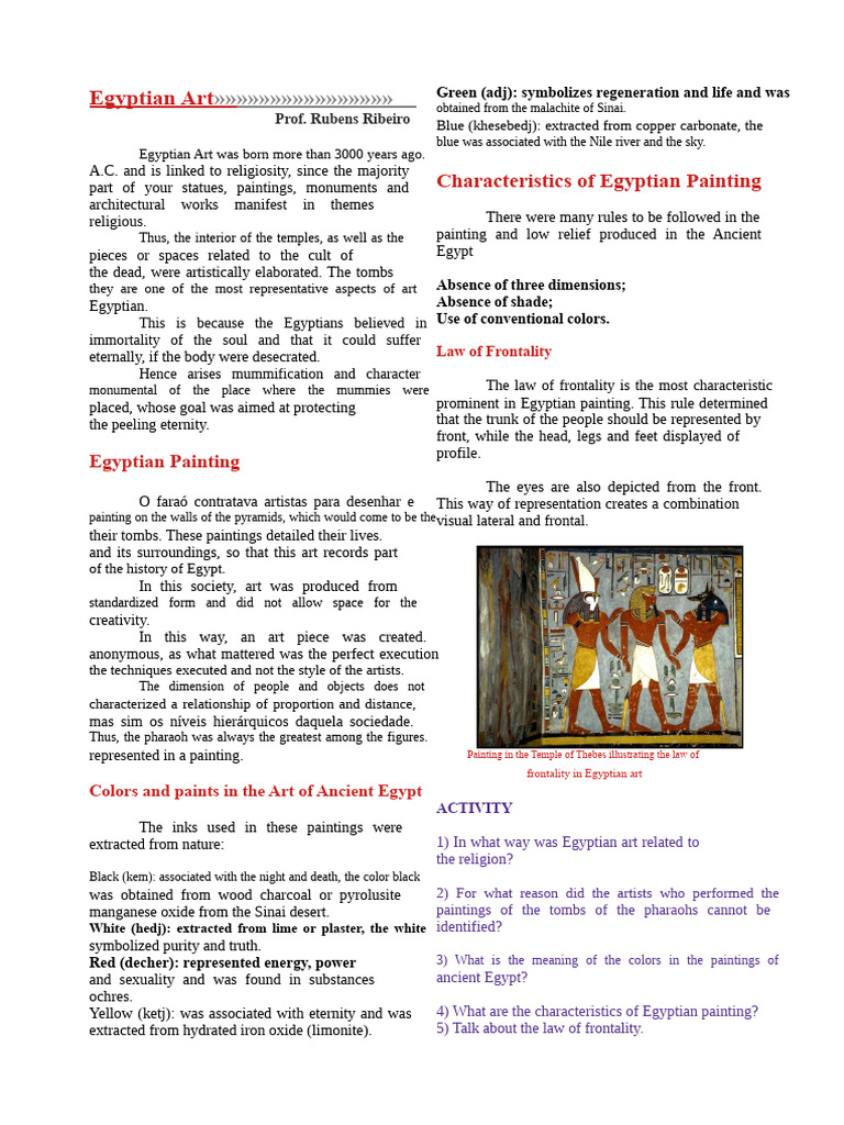 Egyptian Art | PDF | Ancient Egypt