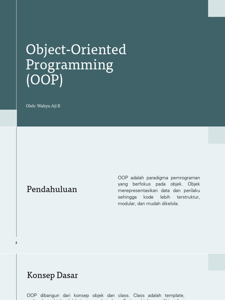 Object-Oriented Programming (OOP) | PDF
