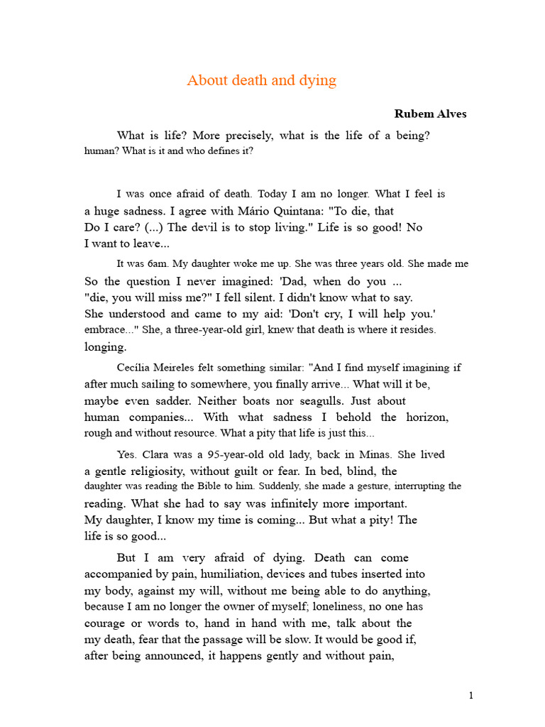 Understanding Death and Dying | PDF