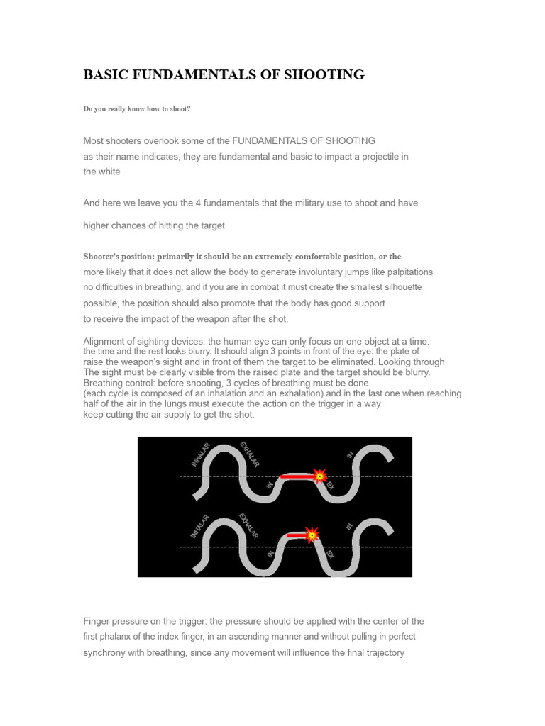 Essential Shooting Fundamentals Guide | PDF | Breathing | Police