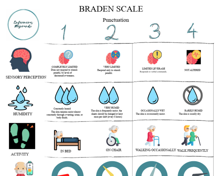 Braden Scale for Skin Assessment | PDF