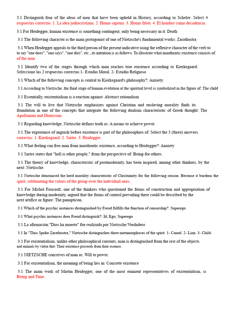 Questionnaire - Second Partial Introduction to Philosophy | PDF ...
