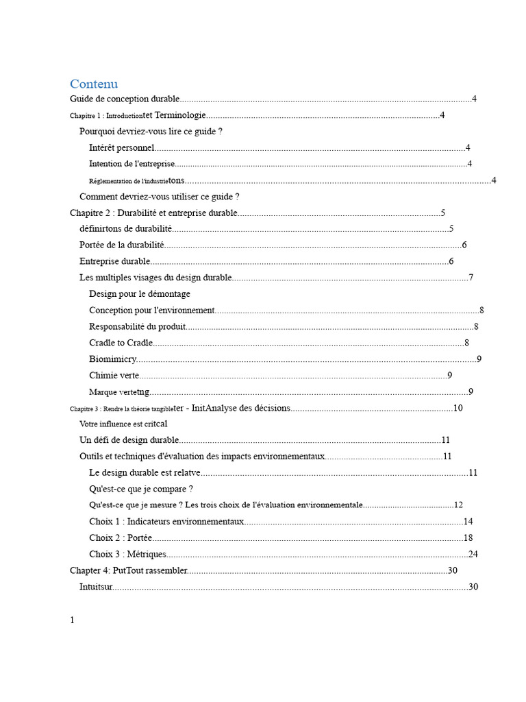 Guide de conception durable et LCA | PDF | Environnement naturel ...
