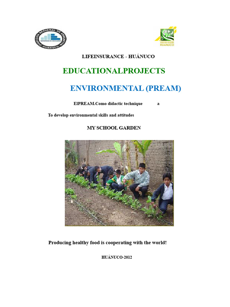 School Bio-Garden Project in Huánuco | PDF | Soil | Sowing