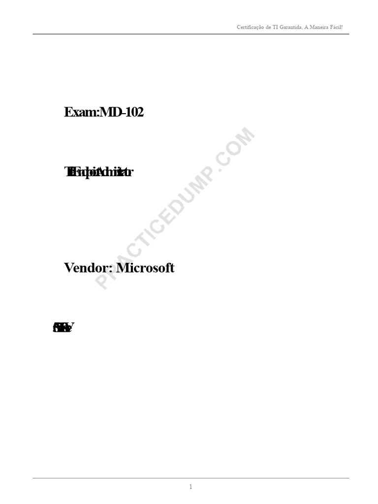 Certificação MD-102: Administrador de Endpoint | PDF | Windows 10 ...