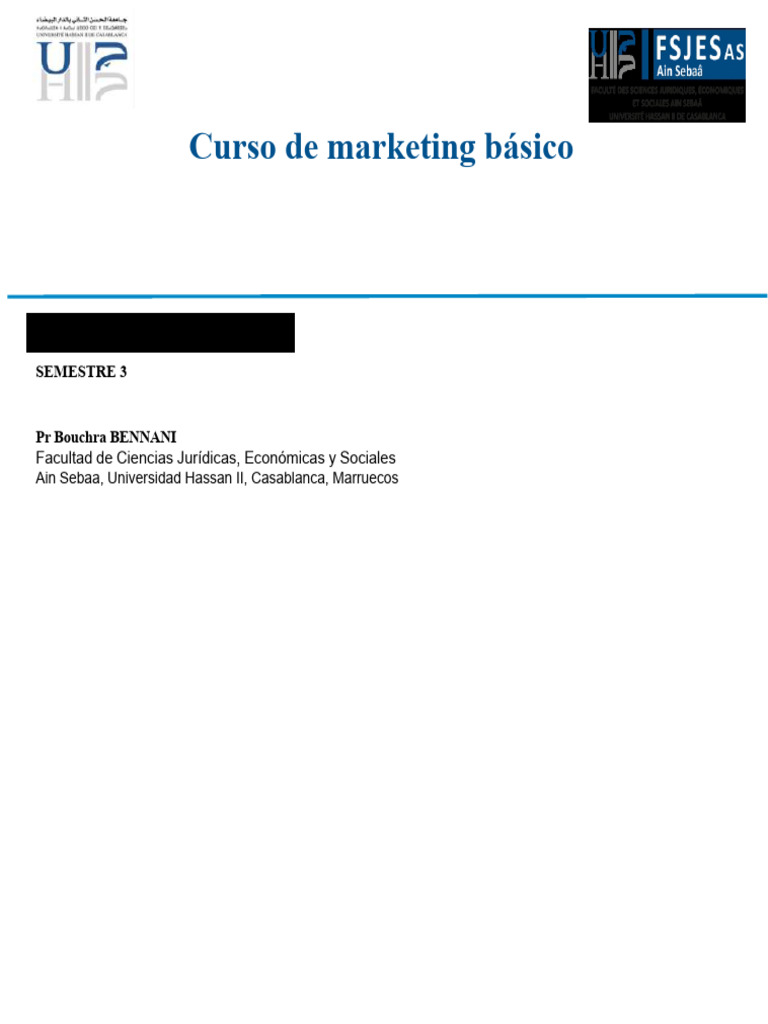 Curso de Marketing Básico en Economía | PDF | Marketing | Mercado ...