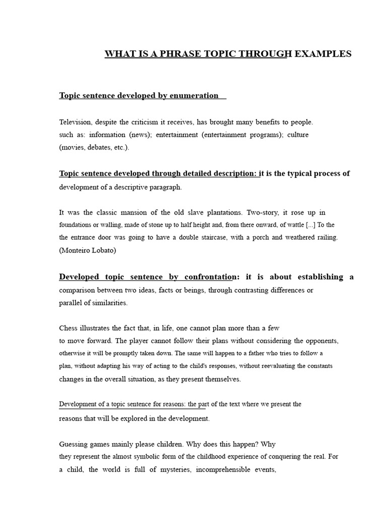 Understanding Phrase Topics with Examples | PDF | Behavioural Sciences ...
