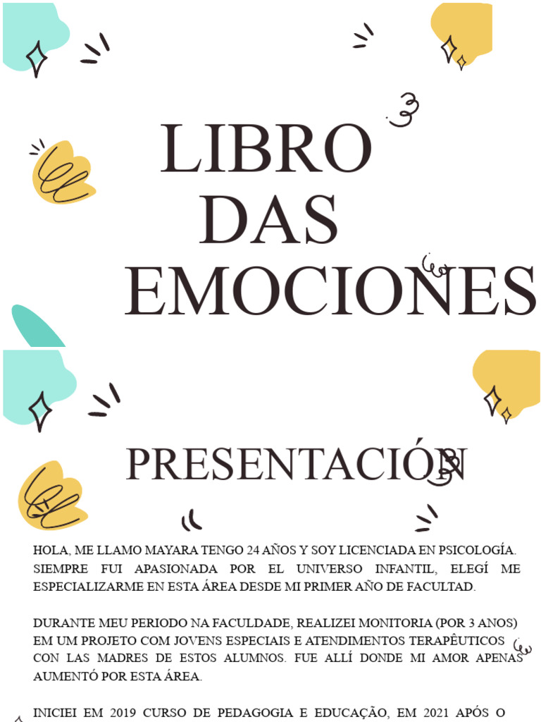 Libro de las Emociones - Psico Infantil Mayara Fernandes (3) | PDF ...