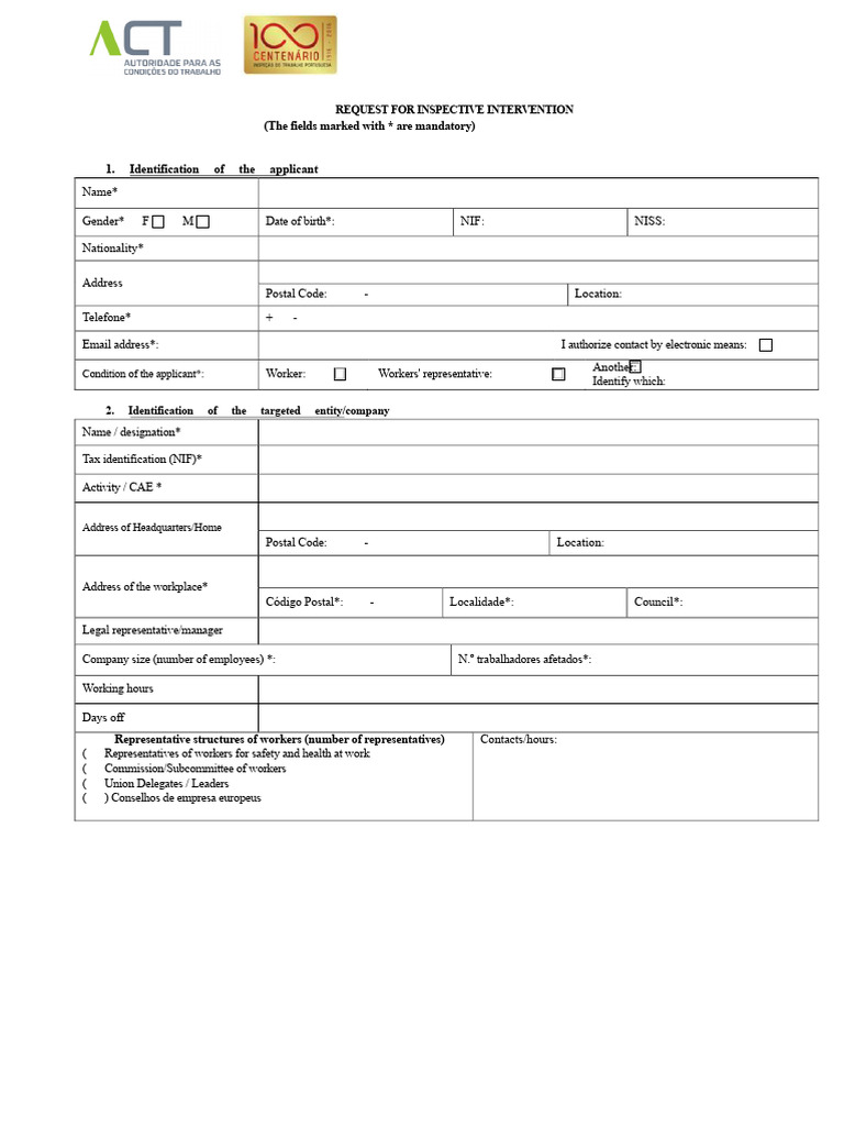 Request for Workplace Safety Intervention | PDF | Occupational Safety ...