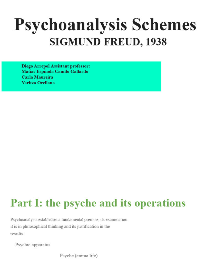 Understanding Psychoanalysis Concepts | PDF | Psychoanalysis | Psychology
