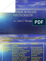 Cinco Componentes de Los Primeros Auxilios Psicológicos