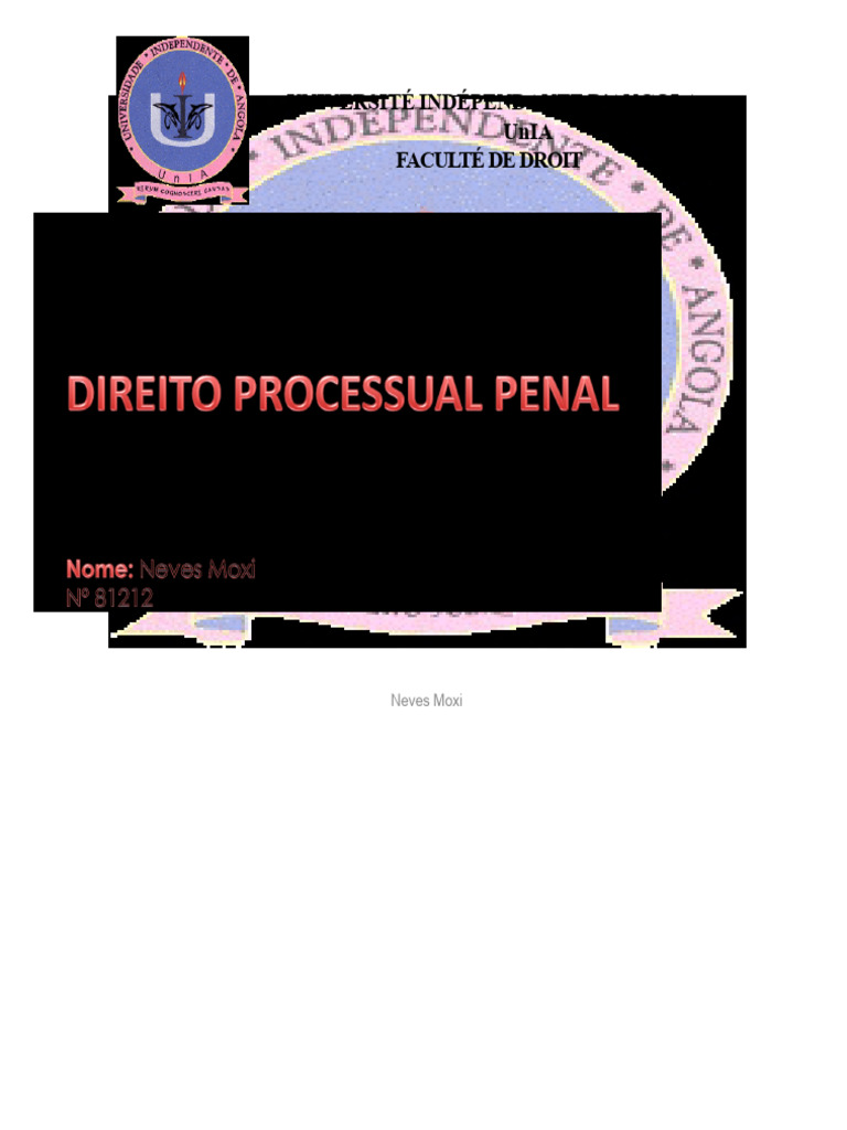 Droit Pénal et Procédure Pénale en Angola | PDF | Compétence | Crime et ...