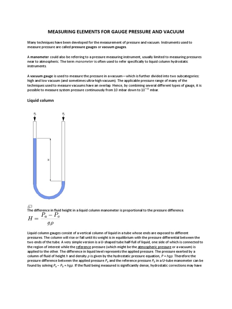(r010208014) Measuring Elements For Gauge Pressure and Vacuum PDF