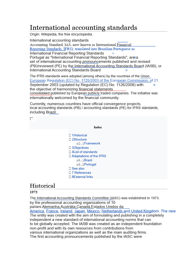 International Accounting Standards | PDF | International Financial ...